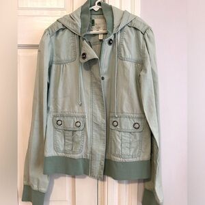 Green Hooded Jacket